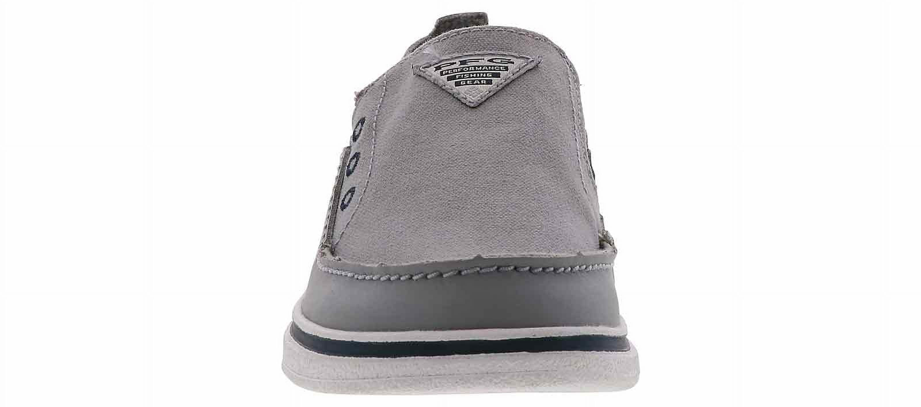 Columbia Unisex-Child Bahama PFG Boat Shoe - Canvas & Leather Slip-On, Non-Marking Sole