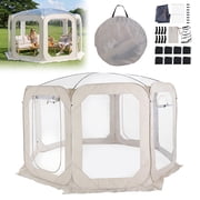 SHegdu Bubble Tent for 6-8 Person Portable Transparent Igloo Tent Dome 12x7ft with Rain Cover & Storage Bag Bubble House for Camping Parties And Stargazing