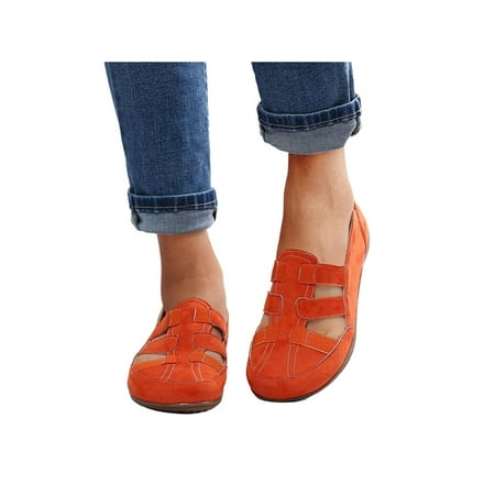 

Zodanni Womens Flats Elastic Strap Ballet Flats for Women Comfort Insole Size 12
