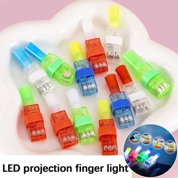 RBCKVZ 8 Pcs Animal LED Finger Lights Party Favors for Kids, Glow in the Dark Light Up Party Supplies Toys Gifts Bulk for Kids, Boys Girls Birthday Goodie Bags Stuffers Classroom Prizes