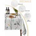 thumbnail image 2 of Vintage Botanical Table Cloth, Birds Branch Watercolor Leaf Waterproof Tablecloth for Square Tables, Reusable Washable Fabric Table Cover for Restaurant Kitchen Dining Tables 54"x54", 2 of 6