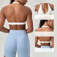 thumbnail image 3 of YongCo Halterneck Sports Bra For Yoga Running Vacation Swimsuits Removable Pads, 3 of 11