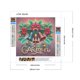 thumbnail image 2 of Pintura de diamante 5D DIY taladro redondo completo colorido campana de Navidad y flor 30x30cm, 2 of 9