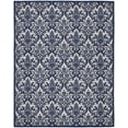 thumbnail image 3 of Nourison Damask Damask Ivory/Navy 8' x 10' Area Rug, (8x10), 3 of 9