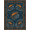 Slate Gray Orange, Pattern 2, variant on Design&I 6'x9' Washable Area Rug Sleek Flatweave Pet Friendly Fish Cabin Trophy Mount Layout Lake Motifs Fishing Clownfish for Queen Size Bedroom, Under Bed