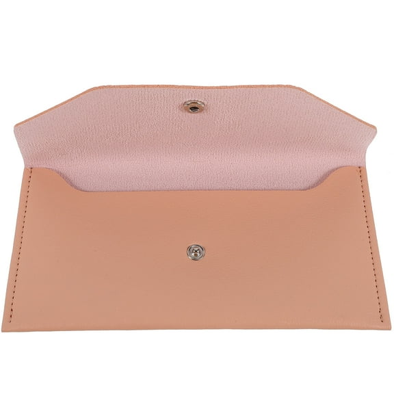 Amosfun PU Coin Purse Small Change Pouch Bags for Women Pink 1Set