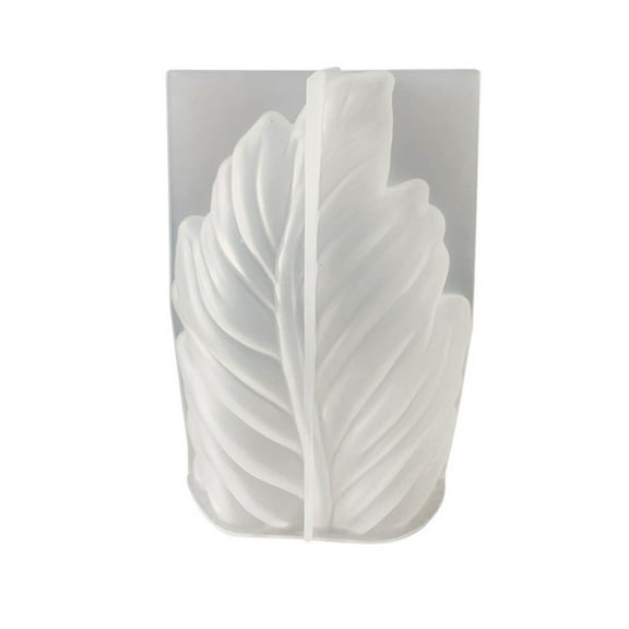 YongCo Large Leaf Shaped Silicone Molds Plaster Silicone Molds for Making Candle Soap Plaster Decoration, Home Decorations