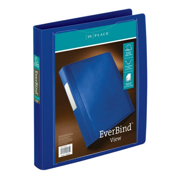 Office Depot Brand EverBind 1" View Binder W/1Touch EasyOpen Locking
