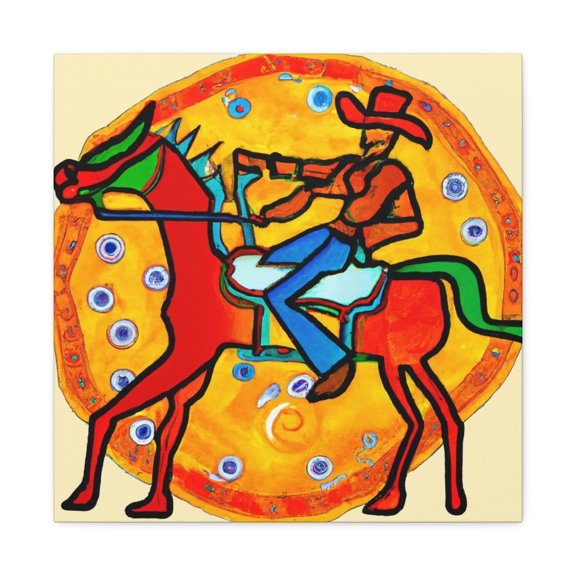 Saddle in Soft Colors - Canvas