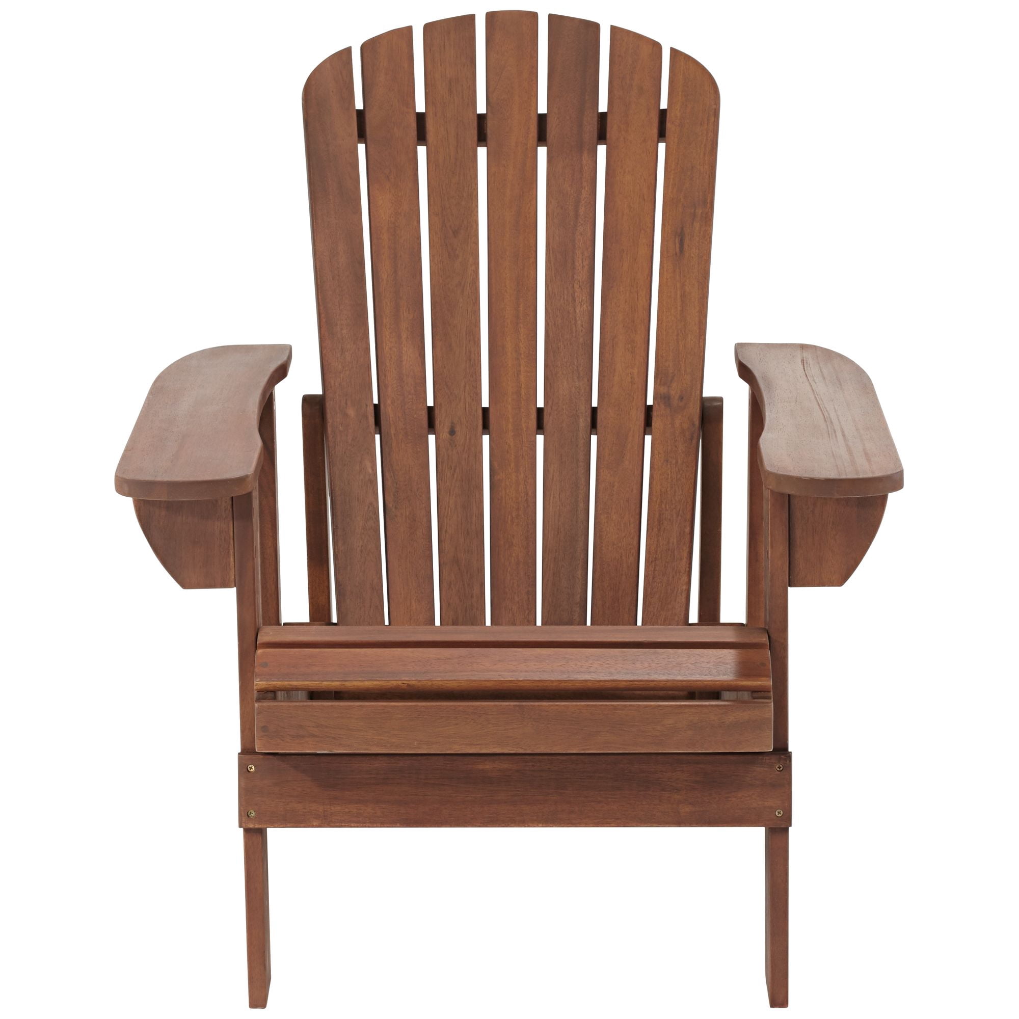 Teal Island Designs Fletcher Dark Wood Outdoor Reclining Adirondack Chair