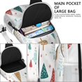 thumbnail image 4 of Sling Backpack,White Christmas Tree Pattern Crossbody Bag with Water Bottle Holder,Waterproof Sling Bag for Men/Women with Chest Phone Holder for Hiking,Travel, 4 of 6