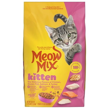 Meow Mix Kitten Li’l Nibbles Dry Cat Food for Kittens, 3.15 lb. Bag