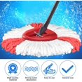 thumbnail image 3 of Pack of 4 Replacement Mop Heads 2 in 1 Mop Replacement Head Mop Heads Replacement Spin Mop Heads Refill Microfibre Spin Mop 360 Rotating Floor Mop Head for Vileda O-Cedar EasyWring & Clean, 3 of 9