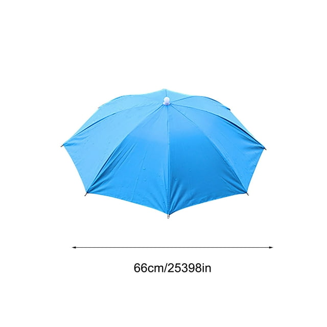 Agiferg Windproof And Rainproof Head-Mounted Folding Umbrella, Sun-Shading Outdoor Hat