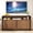 walnut-51in, variant on Fluted TV Stand for 65-80" TV, 70" Mid Century Modern Console, Large Walnut Entertainment Center with Storage, Sliding Doors