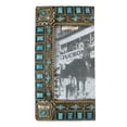 thumbnail image 6 of Rustic Western Turquoise Gems Geometric Patterns Ropes Picture Frame 8"X10", 6 of 11