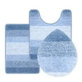 thumbnail image 2 of Ileading Traditional Bath Rug Set 3 Piece Microfiber Washable Bathroom Rug Set, 2 of 9