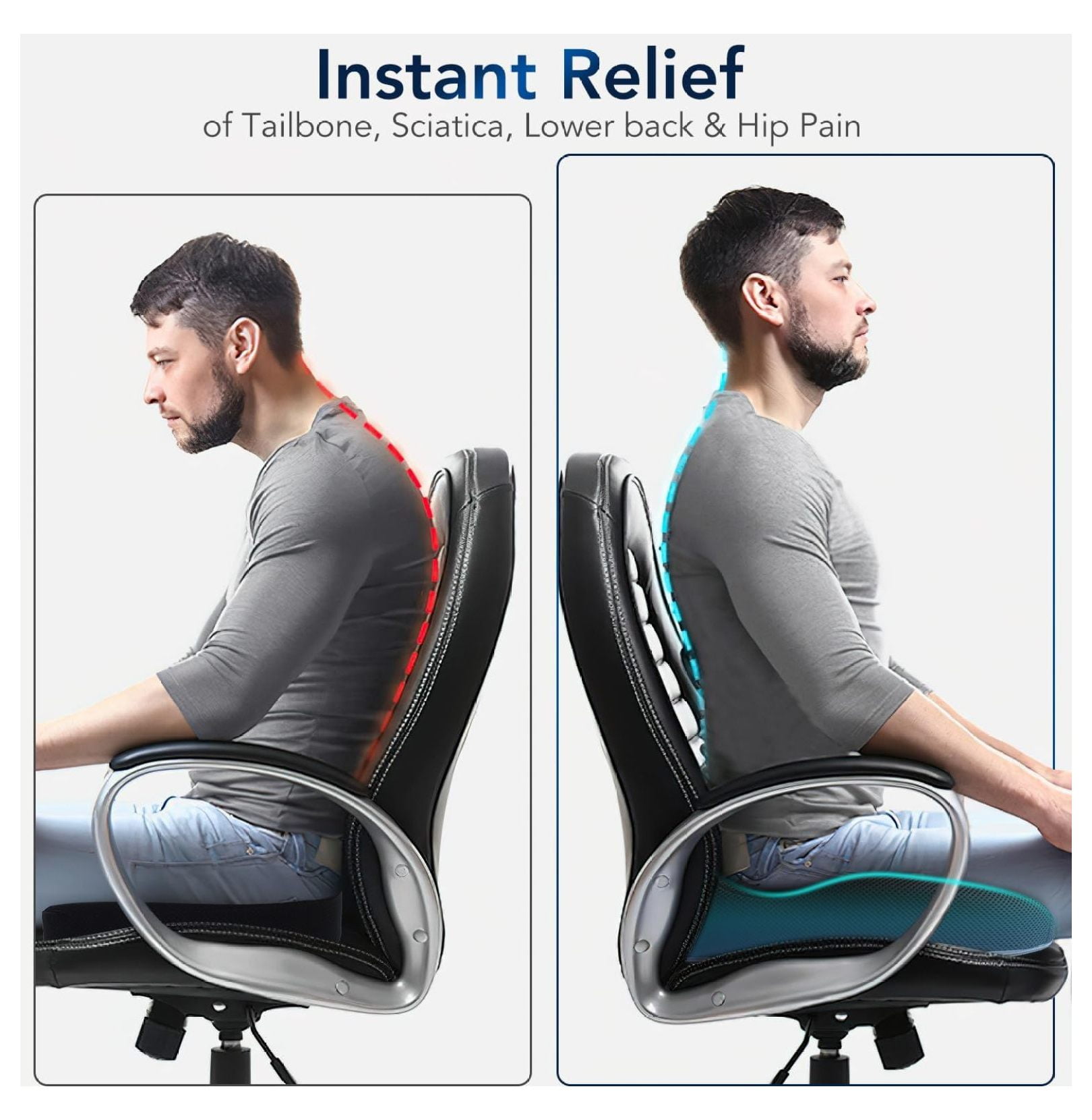 Desk chair cushion for hip pain hotsell