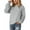 Grey, variant on Essentials Women's Sweater Solid Warm Thicken Long Sleeve Crew Neck Knitted Lightweight Sweaters