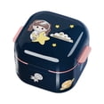 thumbnail image 2 of Orthodontic Box Aligner Case Compact Tooth Storage Container Teeth Storage Boxes Square Blue, 2 of 6