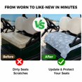 thumbnail image 4 of Golf Cart Seat Covers for 2 Seater,Blue Christmas Snowflakes Microfiber Cart Seat Towel Blanket,Modern Xmas Winter Textured Absorbent Breathable Non Slip Bench Seats Protector for Golf Course 51"x31", 4 of 9