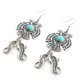 thumbnail image 3 of 1 pendientes únicos con de turquesa, colgante de águila de aleación, pendiente de oreja, para mujer, joyería plateada / dorada - Plata, tal se describe Hugo Pendientes huecos para mujer, 3 of 8