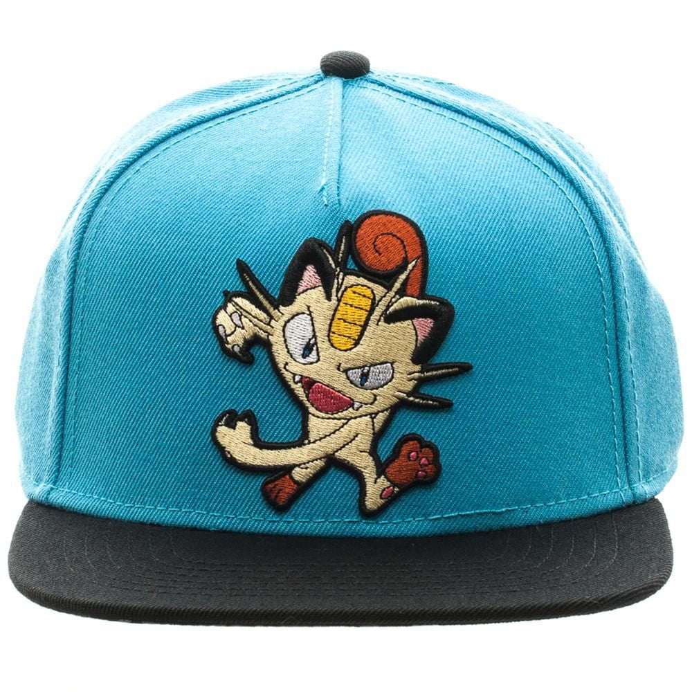 REAL BIOWORLD Pokemon Meowth Color Block Snapback