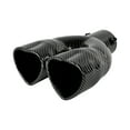 thumbnail image 2 of Heart Dual Exhaust Tip 2.5" Inlet, Adjustable Stainless Steel Y Shaped Exhaust Pipe, Modified Exhaust Tail Pipe Universal for Most Car, 2 of 5