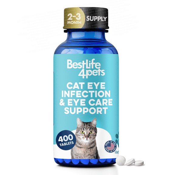 BestLife4Pets Cat Eye Infection & Eye Care Support - Holistic Vision Care Support for Cats & Kittens