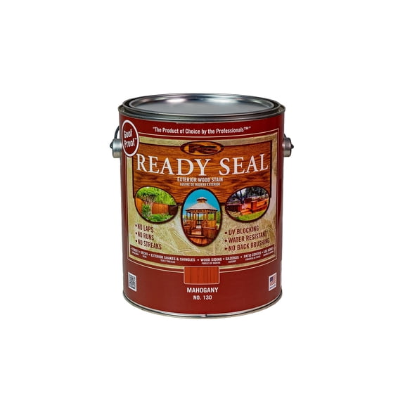 Ready Seal 130 1-Gallon Can Mahogany Exterior Wood Stain and Sealer