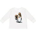 thumbnail image 3 of Inktastic Tricolor Papillon Boys or Girls Long Sleeve Toddler T-Shirt, 3 of 5