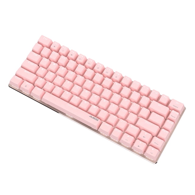 Teclado Teclado de trabajo de plástico para computadora Ajazz AK33 Diseñado para Windows 7/8/10 Office 82 Teclas Teclado Suministros para computadora portátil Cyan Pink Tipo 5 Kearding EL005295-12B