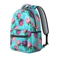 thumbnail image 2 of Pioneer Flower Floral Print Pattern Backpack for School, Cute School Bag with Adjustable Shoulder Straps and Padded Back, 15.3"x11"x7.1", 2 of 5