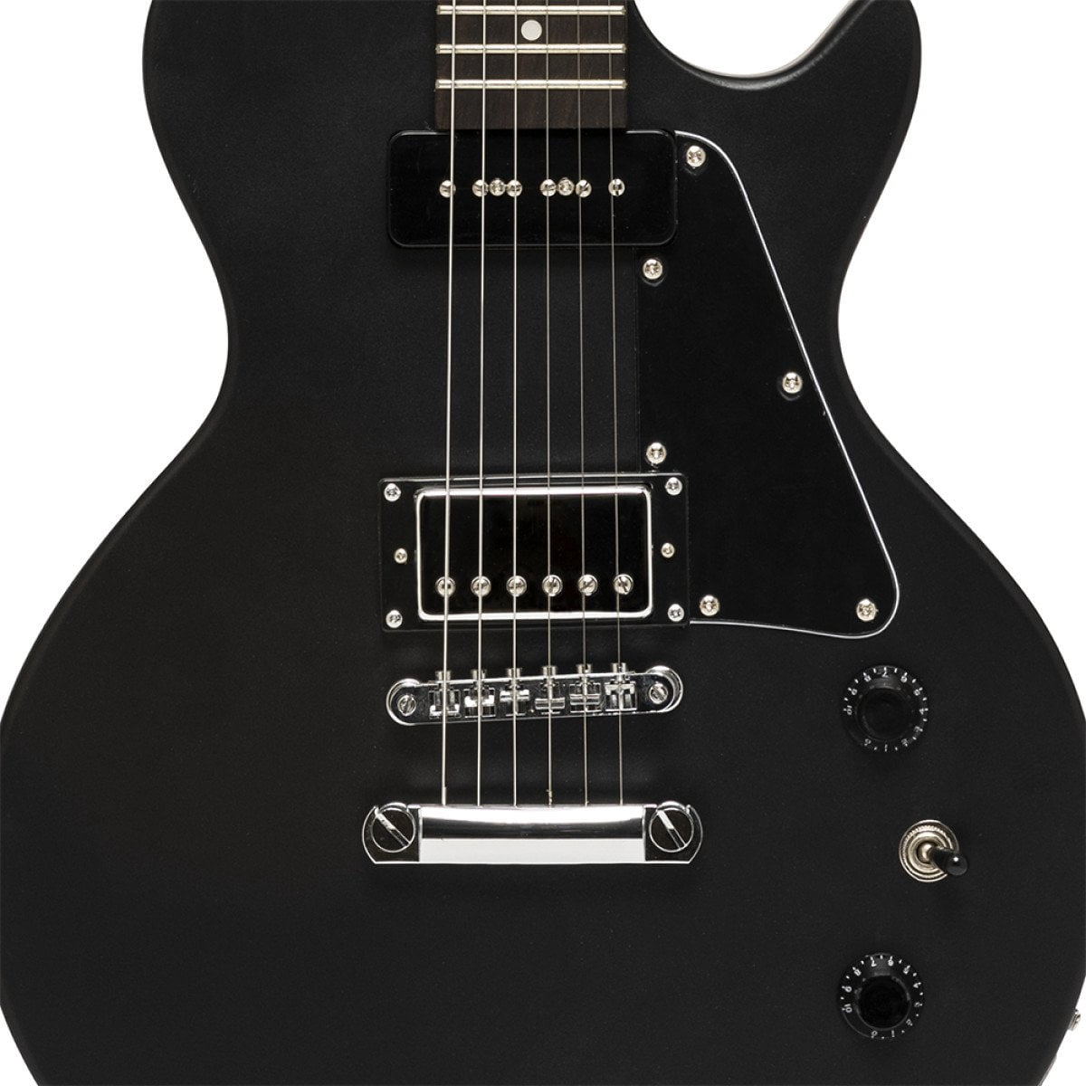 Stagg 26835 L Series Electric Guitar Humbucker P90 - Black