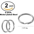thumbnail image 4 of Lucky Line 1-1/4" Nickel Plated Split Ring; 2 Rings Per Card (76602), 4 of 5
