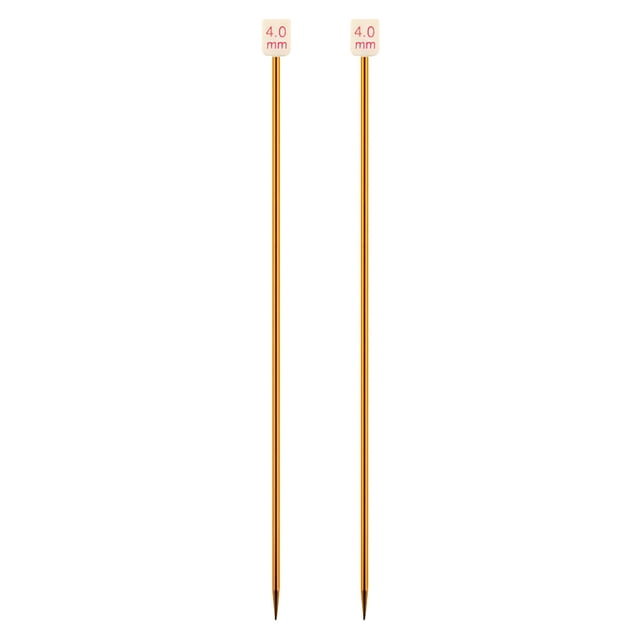 Injueey Color aleatorio agujas de tejer de una sola punta suéter aguja de tejer herramienta de tejer a mano suministros para el hogar 13,78 Artesanía 4.0 mm