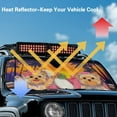thumbnail image 5 of Uorisanigo Windshield Sun Shade for Jeep Wrangler TJ JK JKU JL JLU-Blocks UV Rays Sun Visor Protectiver,Car Winshied Sunshade Keep Your Vehicle Cool,Cute Yorkshire Terrier Driving Car Window Shade, 5 of 7
