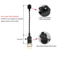 thumbnail image 2 of KAYYELAMP Set Three 0.32Feet Corded Track Lighting E26 Black Mini Base with Switch J-Type Track Pendant Light Retro Design for Kitchen Loft Dining Room Store(No Bulb, Track), 2 of 7