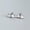 A - Silver with Clear Stone, variant on Sterling Silver Triple Cubic Zirconia Climber Stud Earrings A1293-B - Gold with Clear Stone