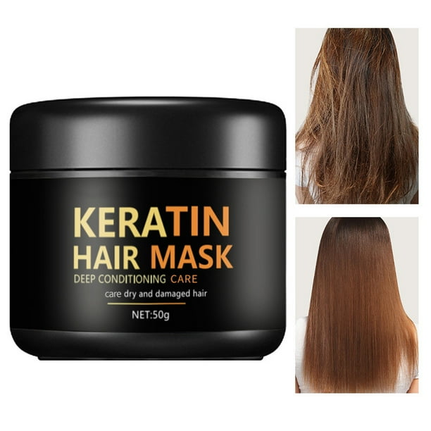 Karsell Collagen Hair Mask Mascarilla de Queratina para Cabello Dañado - Acondicionador de Aceite de Argan para Cabello Rizado o Liso 50g