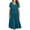Mint Green, variant on Iyufng Women's Checkered Dresses V-Neck Short-Sleeve Pleated Dress