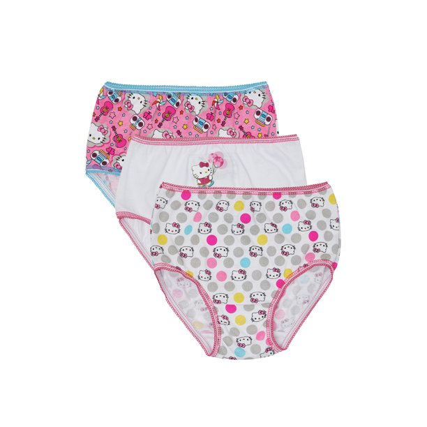 Hello Kitty Hello Kitty Underwear Panties, 3 Pack (Toddler Girls