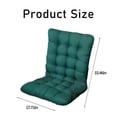 thumbnail image 2 of AUQ Seat Cushion,Thickened Polyester Office and Patio Chair Cushion with Backrest,Non-Slip Tufted Floor Cushion,Dark Green, 2 of 7