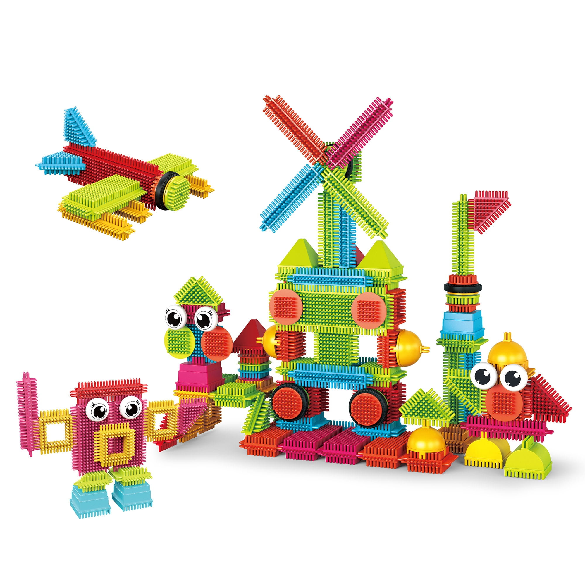 PICASSO-TILES 112 Pcs Ensemble de Blocs de Construction Hérisson, Jouets de Construction
