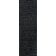 thumbnail image 3 of Bliss Rugs Transitional Solid Color 2'3'' x 7'3'' Dark Gray Polypropylene Indoor Runner Rug, 2'3'' x 7'3'', 3 of 9