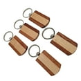 thumbnail image 4 of Blank Keychain Paint Key Rectangular DIY Tags chain Key Tags Charms for Festival Rectangle Wooden Xmas Kids, 4 of 8