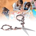 thumbnail image 4 of Retro Scissors Stainless Steel Gourd Shape Vintage Scissors  with Ergonomic Handle for Sewing Embroidery, 4 of 8