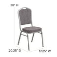 thumbnail image 4 of Flash Furniture Hercules Series Crown Back Banquet Stacking Chair, Blue, 4 of 12