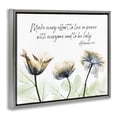 thumbnail image 3 of Stupell Industries Victorian Live In Peace Floral Gray Floating Frame Canvas Art, 21 x 17, by Albert Koetsier, 3 of 8