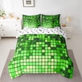 thumbnail image 2 of Castle Fairy Pixelated Blocks Miners Twin Bedding Sets,Futuristic Bedding Comforter Set, 2 of 8